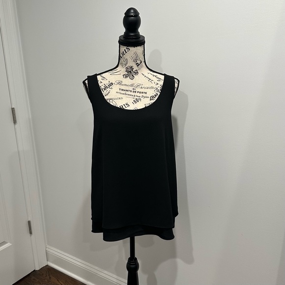 Banana Republic Black Cami Tank Blouse (XL) - Picture 2 of 7